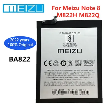 100% Original Meizu BA822 3600mAh Bateria Para o Meizu Nota 8 Note8 M822H M822Q Telefone Inteligente baterias Recarregáveis, Baterias Bateria
