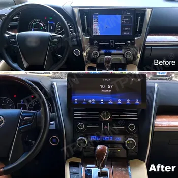 12.3 polegadas Para Toyota Alphard Vellfire Lexus LM 2015-2021 Android Carro GPS de Navegação de Estéreo Leitor Multimédia Rádio 8G 128G