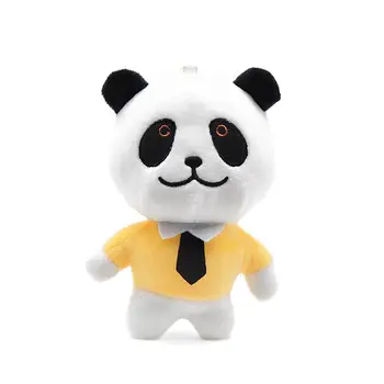 13CM Bonito Mr. Panda de Pelúcia Mochila, Chaveiro Pingente de Férias de Natal Par de Presente de Pelúcia Boneca