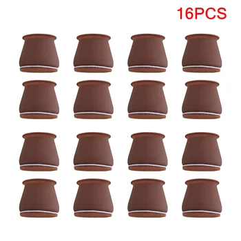 16pcs Silicone Anti-derrapante Móveis Perna Capa de Proteção Tabela Pés Almofada do Chão Protetor Para a Perna da Cadeira Piso de Proteção Pernas da Mesa