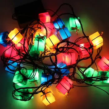 3M 28 LEDs Giftbox Decoração de design Seqüência de luzes de Fadas Seqüência de Lâmpadas das Luzes Para o Natal