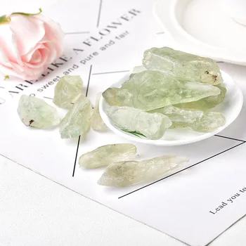 50g Verde Natural Cristal Cluster Irregular de Minério Mineral Pedra de Cristal Mineral Quartzo Ensino de Amostra Gem Ornamentos de pedra preciosa