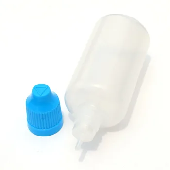 50pcs PE Plástico conta-Gotas do Frasco Vazio de 50 ml, Frasco com Tampa à prova de Crianças E Longo Sugestão Para o Líquido Frasco