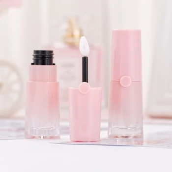 5ml Muito Vazio Brilho Labial do Tubo do cor-de-Rosa Garrafa Reutilizável Gloss Exemplo Lip Balm frascos de Beleza Ferramenta de Mulheres Moça de Presente