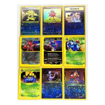 9pcs/set Melhor do Jogo Mewtwo Bulbasaur Pokemon Brinquedos Hobbies Hobby Colecionáveis Coleção de jogos de Anime Cartões