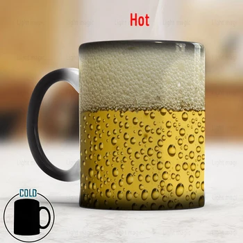 A caneca de cerveja Mágica xícara de café canecas de Calor Sensível Xícara de Chá de Café Caneca Caneca de Presente para os Seus Filhos ou Seus Amigos Frete Grátis