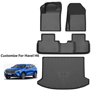Ajuste personalizado Para Havel H6 Interior do Carro Acessórios Carro Tapete Durável TPE ECO Material Tapete Tapete Tronco Movimentação da Mão Esquerda