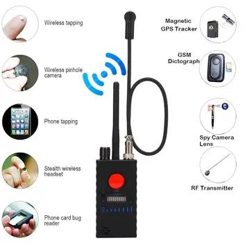 Anti Espião Detector sem Fio RF Bug Detector Ultra-Sensível Erro Sweeper para Mini Câmera sem Fio GSM Dispositivo de Escuta Detector de
