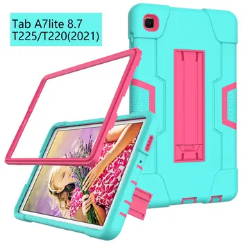 Case para Samsung Galaxy Tab A7 Lite 2021 SM T220 T225 à Prova de Choque de corpo inteiro Crianças a Segurança das Crianças não-tóxico tablet tampa