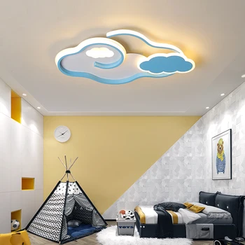 Crianças lâmpada moderna led Luzes do teto projetado para meninos meninas do quarto estudo de quarto infantil cartoon Nuvens lâmpada lâmpada de teto