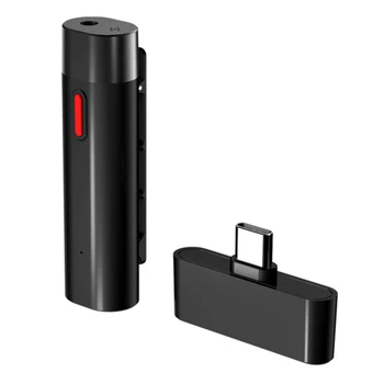 EP-B3602 Tipo-C sem Fio Lavalier Microfone Plug-Play Mic sem Fio Para a Gravação,transmissão ao Vivo, a Redução de Ruído a Sincronização Automática