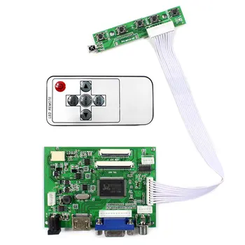 HD MI VGA 2AV LCD Controlador de Placa de 50Pin TTL Conector de Resolução de 1024x600 para 7 polegadas 8polegada Tela LCD AT070TNA2