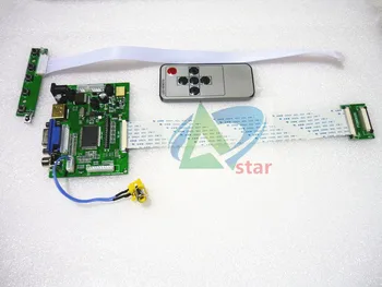 HDMI + 2AV+ LCD VGA Driver de Controlador de Placa de Kit para o Painel de CLAA070ND02/EJ070NA02/AT070TNA2 V. 1 1024*600