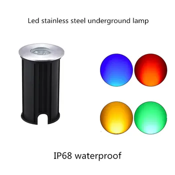 IP68 Conduziu a Luz Subaquática Underground Lâmpada Led Luzes do Deck Jardim Luz Mini do Ponto do Diodo emissor de 12v Impermeável Embutida Exterior Led Spot