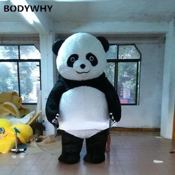 Inflável Chinês Urso Panda Da Mascote Do Traje Terno Adultos Desfile De Vestido De Roupa De Presente Feito A Mão Dos Desenhos Animados Da Mascote Do Caráter De Presente
