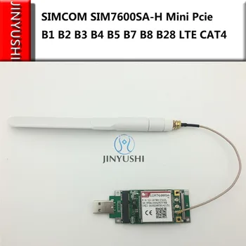 JINYUSHI para SIMCOM SIM7600SA-H PCIE MINI+adaptador USB+pigtail SMA+antena 5dbi CAT4 B1 B2 B3 B4 B5 B7 B8 B28 módulo LTE