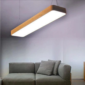 L120cm Moderna LED Luzes do Teto Preto Quadrado Branco Office Luz Com a lâmpada do teto do corredor, quarto, casa de iluminação luminárias 2