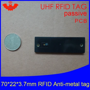Metal da freqüência ULTRAELEVADA RFID tag 915mhz 868mhz Alienígena Higgs3 EPCC1G2 6C 70*22*3.7 mm activos fixos gestão do PWB de cartão inteligente passivo de RFID