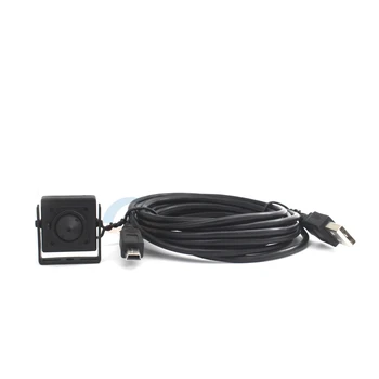 Micro USB Externo da Câmara 25*25mm Tamanho Opcional Usb 2.0 PC Web Driver Livre Pin Hole ATM Banco Digital 1080P 720P Indústria Webcam 2