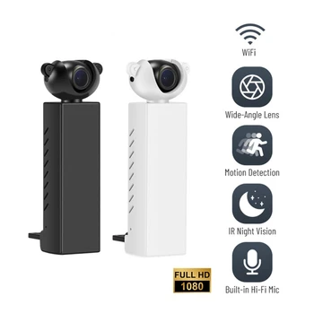 Mini Câmera de 2MP Wifi Câmeras de Vigilância Com wi-FI, Gravador de Vídeo de 1080P Visão Noturna da Câmera do IP Câmeras de vídeo,Ligue-NOS 1