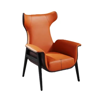 Nordic Sofá Cadeira Moderno E Minimalista Estudo Varanda Preguiçoso Lazer Cadeira De Madeira Maciça Tigre Cadeira