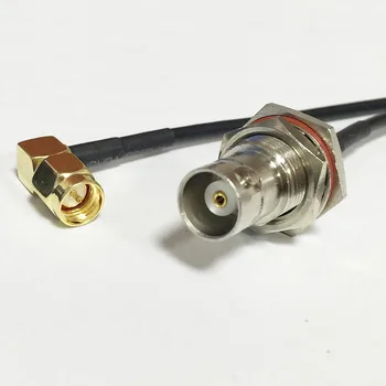 Novo Modem de Cabo Coaxial SMA Macho Plug Direito Interruptor do Ângulo BNC Fêmea Jack Porca Conector de RG174 Cabo de 20CM de 8