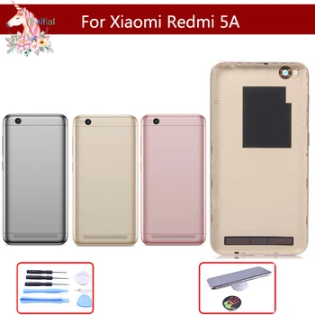 Original de Trás da caixa de Volta para Xiaomi Redmi 5A Volta da Tampa da Porta da Bateria com a Alimentação Voluem Botão Para Redmi 5A Peças de Reposição