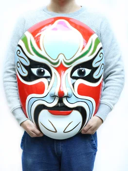 Pequim Ópera Facial, Maquiagem Decoração Pingente Cinco Deuses da Riqueza Máscara de Sichuan Hot Pot, a Decoração do Restaurante Pintura de grandes dimensões