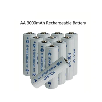 Produtos de qualidade AA 12pcs 3000mAh 1,2 V Ni-MH Bateria Recarregável de Alta Quanlity 3000mAh 2A Baterias para Controle Remoto Pré-Carregado