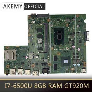 SAMXINNO para para Para Asus F541U R541u X541U X541UV X541UVK Laotop placa-mãe X541UV placa-Mãe com I7-6500U 8GB de RAM GT920M