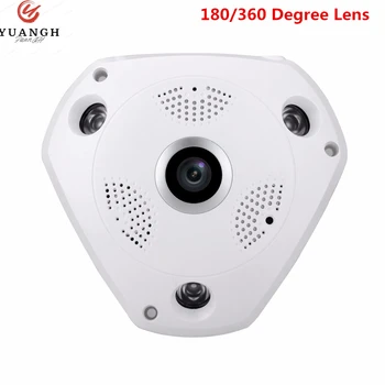 Segurança AHD Câmera de 2MP Panorâmica Lente olho de peixe IR Night Vision Cúpula de Plástico 1080P Full HD da Câmera do CCTV
