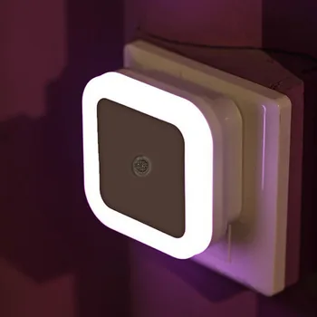 Sensor de luz de Controlo a Luz da Noite Mini UE Plug EUA Novidade Praça Quarto lâmpada Para o Presente do Bebê Romântico Luzes Coloridas