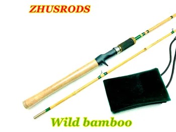 (Só uma) Selvagens de Bambu, Varas de Pesca de 9 m 3 / M / 3 - 12 lb / 5 -10g / Isca Varas de Pesca & Bengalas / Vintage