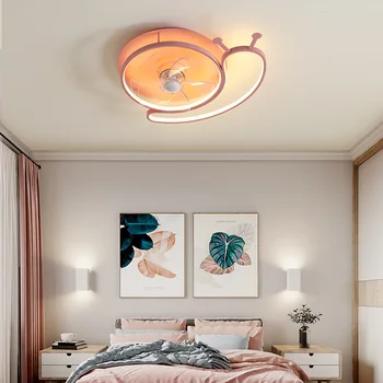 Ultra fino lâmpada do teto, ao vivo fã, lâmpada de teto integrado, moderno, simples sala de jantar, quarto abajur, mute crianças fã da lâmpada 2