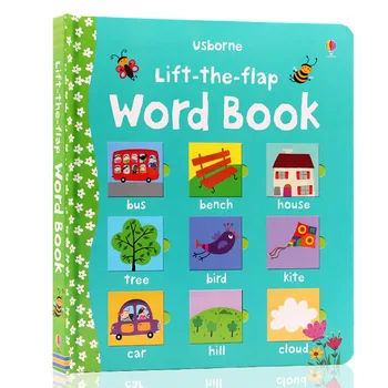 Usborne Lift-o-flap a Palavra do Livro de Leitura do inglês Educativos, Livros de gravuras Crianças do Bebê Aba do Livro de Infância Dom Em inglês