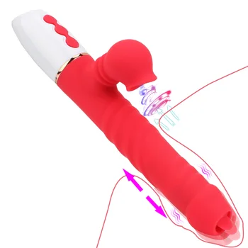 Varinha Chupando O Clitóris Estimulador Do Ponto G Vagina Vibrador De Língua Lambendo O Vibrador E Com Aquecimento Brinquedos Sexuais Para As Mulheres