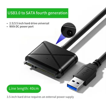 Wavlink USB 3.0, SATA III Unidade de disco Rígido Cabo Adaptador SATA para USB 5Gbps, para 2,5