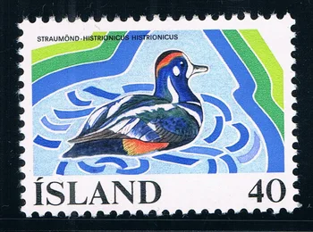 1Pcs/Set Novo Islândia Pós Carimbo de 1977 Brejo Protecção das Aves Selos MNH