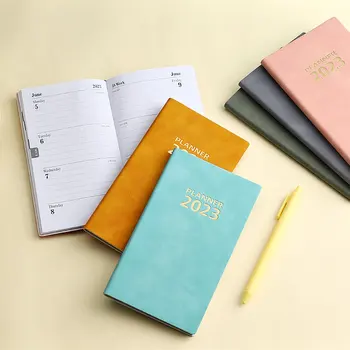 2023 A6 Caderno De Agenda Diário Semanal Mensal Do Plano Para Os Trabalhadores Estudantes Portátil Sketchbook Livro De Nota, Livro Do Office De Material Escolar