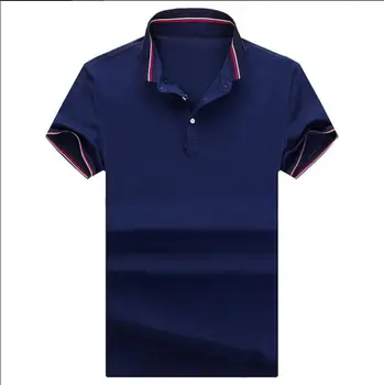 2023HOT Polos de Homens de Camisa de Mens Cor Sólida Camisas Polo Camisa Masculina masculina Casual Algodão de Manga Curta Hombre Camisolas