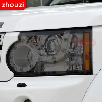2X De Land Rover Discovery 4 LR4 2009-2016 o Farol do Carro Tonalidade Fumê Preto Película Protetora TPU Transparente Autocolante Acessórios