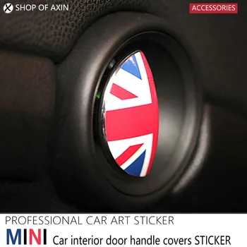 2pcs Carro maçaneta da Porta Interior Gráficos adesivos Adesivos decal Para Mini Cooper clubman hardtop R55 R56