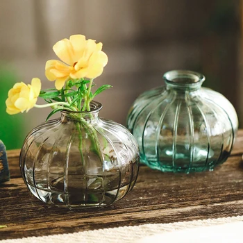 3pcs/set Exclusivo Sortidas Arte de Decoração de Vasos Ornamento Transparente de Vidro Colorido, o Minimalismo Estilo Simples Estética de Jardinagem Suprimentos 4