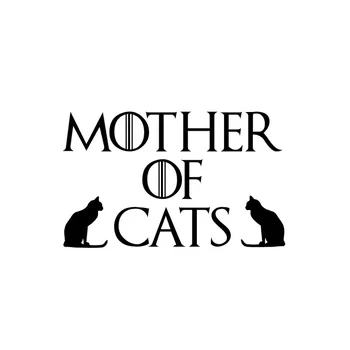42x25.5cm Mãe De Gatos Adesivo de Carro Amantes do Gato Gato Mães Gatinho de Vinil Decalque Preto Prata para HUMMER adesivo