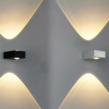 6W do DIODO emissor de dupla cabeça de lâmpada de parede moderna de interiores a decoração do hotel luz sala, quarto-de-cabeceira corredor Candeeiro Ilumina a lâmpada 3