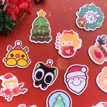 Anime Acessórios De Natal Presentes Pinos Aluno Saco De Acrílico Broche Figura De Papai Noel Decoração Grinalda Recolher