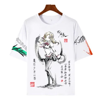Anime Puella Magi Madoka Magica de Tinta de Pintura de T-Shirts homens mulheres de Manga Curta T-Shirt de poliéster, de Manga Curta Tops Tee