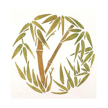 Bambu Círculo de Estêncil para DIY Scrapbooking Álbum de Fotos Decorativo em Relevo Cartões de Fazer Artesanato Plástico Modelo de Desenho