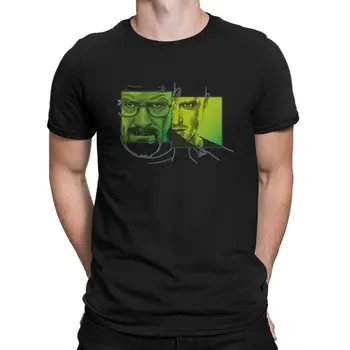 Breaking Bad Walter White TV Criativa Camiseta para os Homens de Verde de Gola Redonda Camiseta Básica Personalizar Presentes de Aniversário Tops