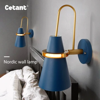 CETANT LED Nórdicos lâmpada de parede criativo lâmpadas estão firme e segura para engrossar 12 cm base de ferro 14cm de ferro abajur sem montagem e27